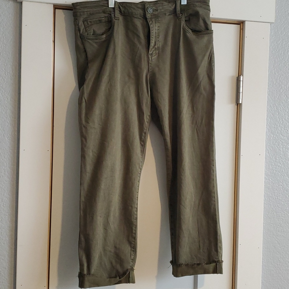Kut from the kloth olive jean